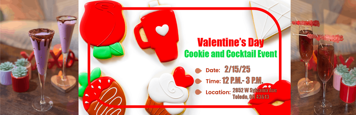 Valentine\u2019s Day Cookies and Cocktails