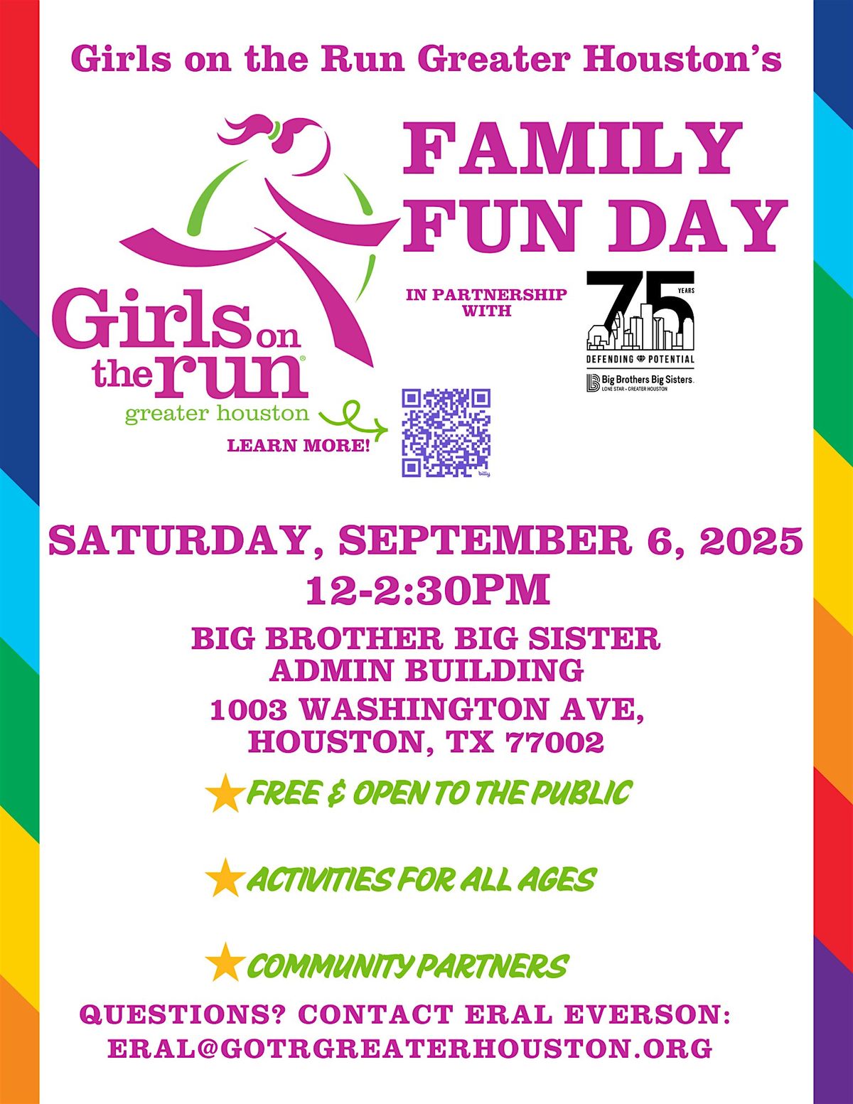 Girls on the Run Greater Houston's Family Fun Day