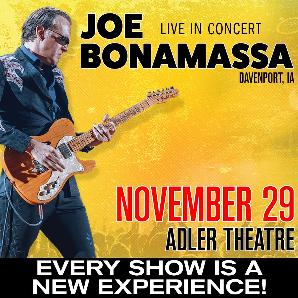 Joe Bonamassa Live in Davenport, IA on November 29th