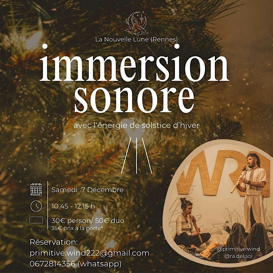 Immersion Sonore ( Nouvelle lune ) Rennes