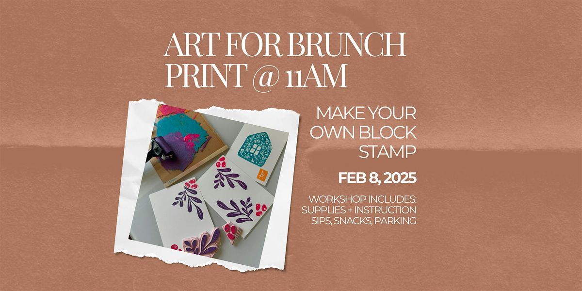 Art for Brunch: Block Print Workshop