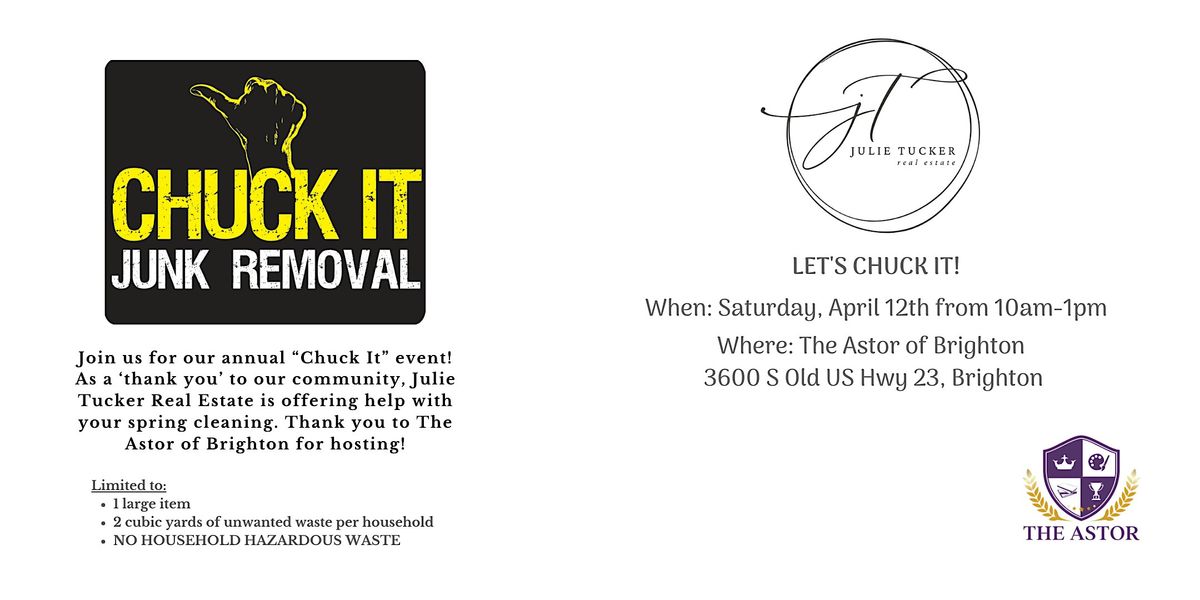 Chuck It! Spring Cleaning with Julie Tucker Real Estate