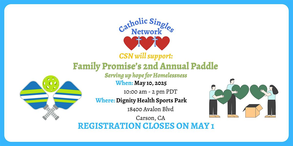 CSN Singles Supports Annual Paddle for Purpose Serving Up Hope for Homeless