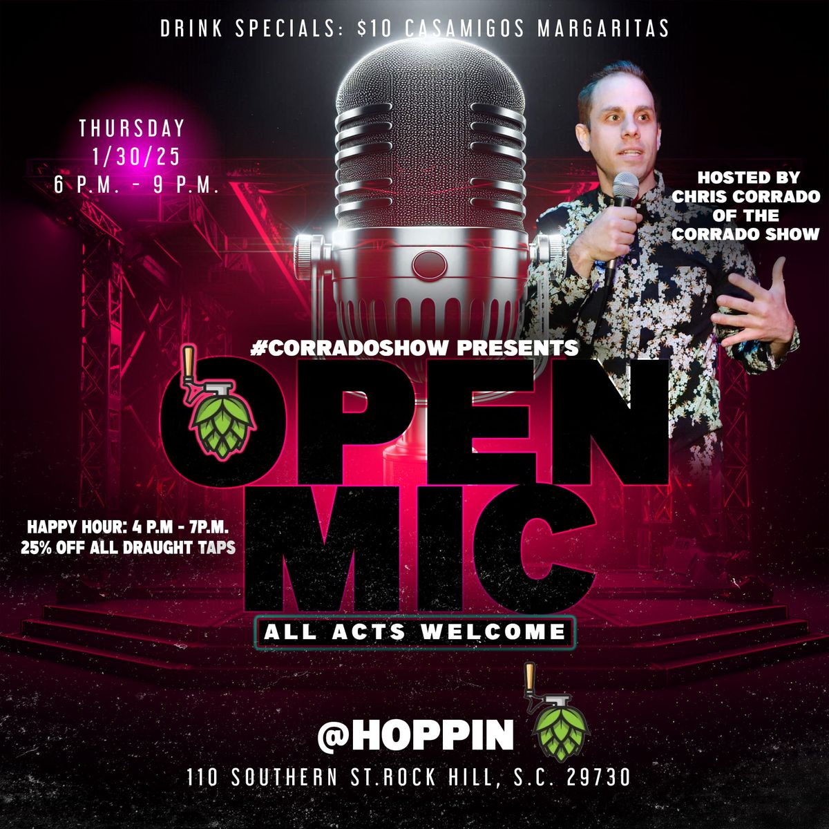 Open Mic @ Hoppin': 1\/30\/25