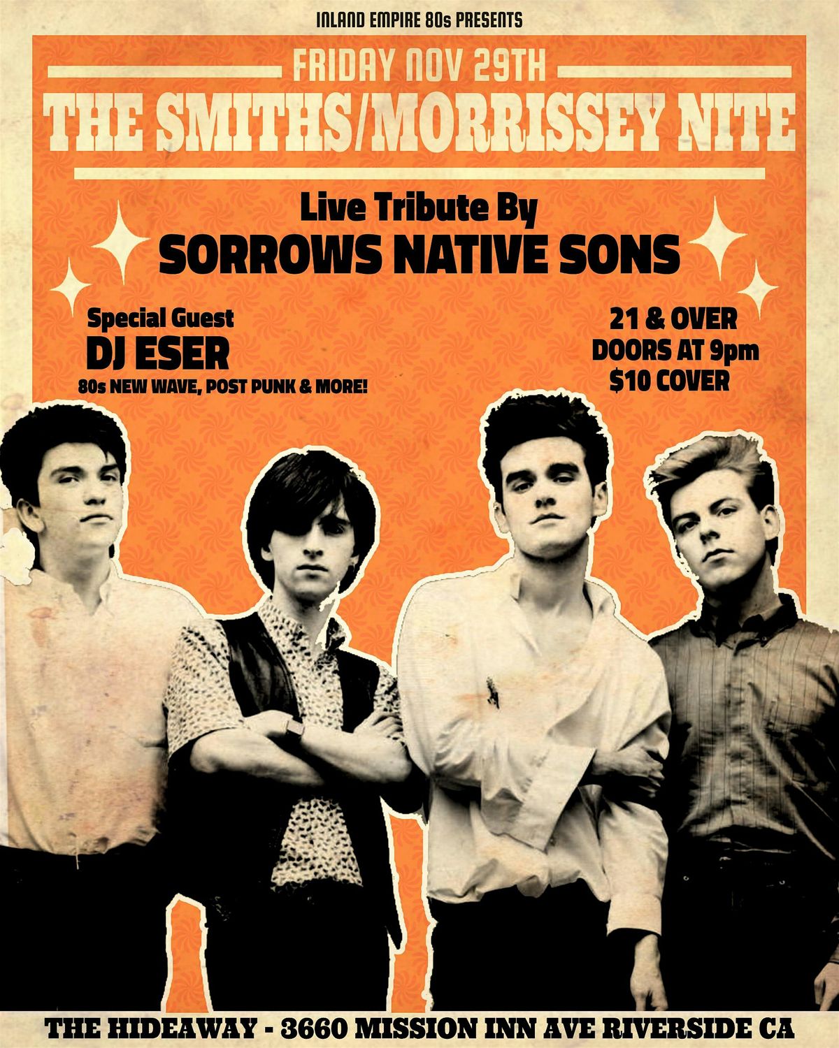 The Smiths \/ Morrissey night at The Hideaway Riverside!