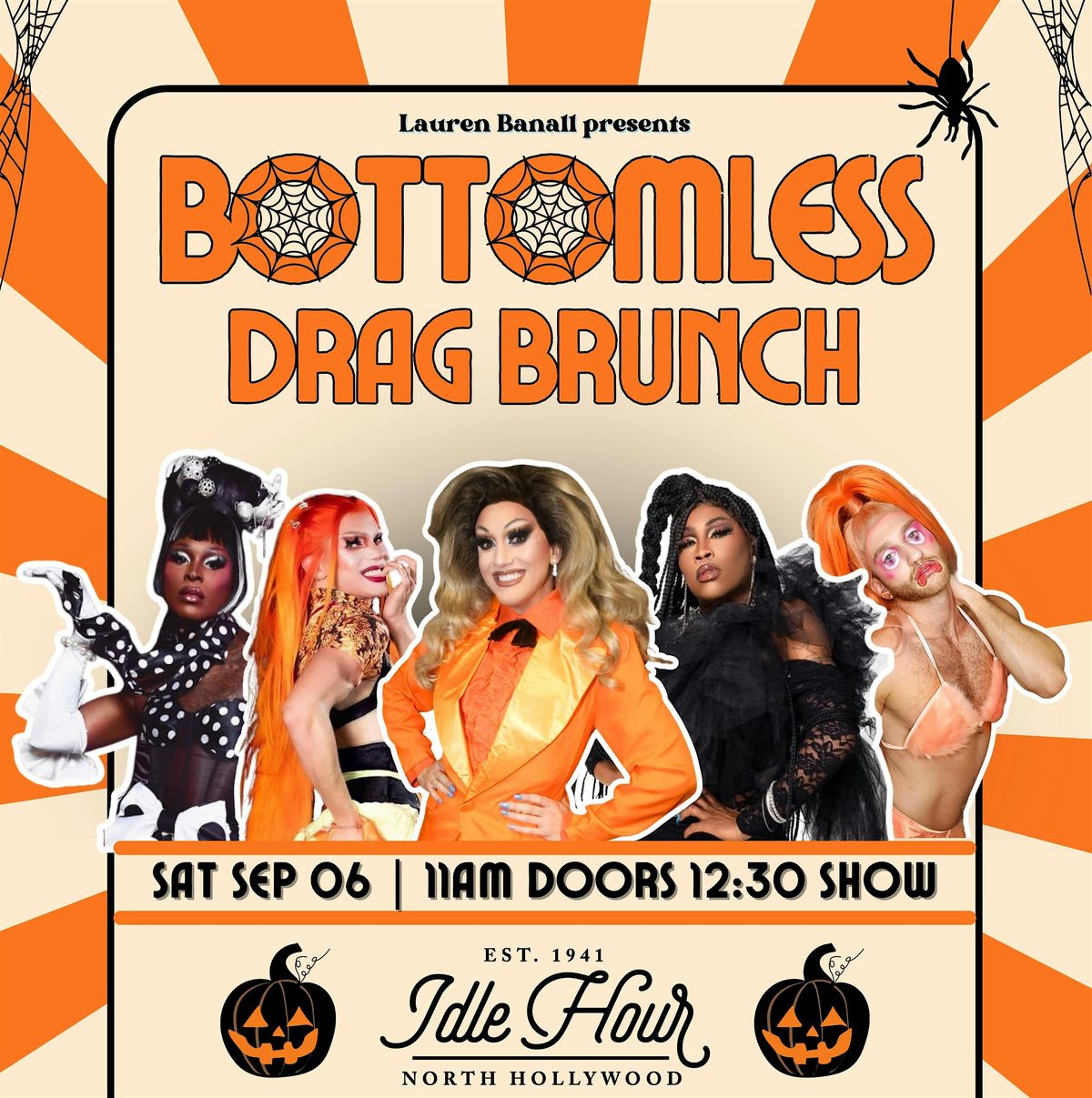 HALLOWEEN BASH Bottomless Drag Brunch! 10\/25