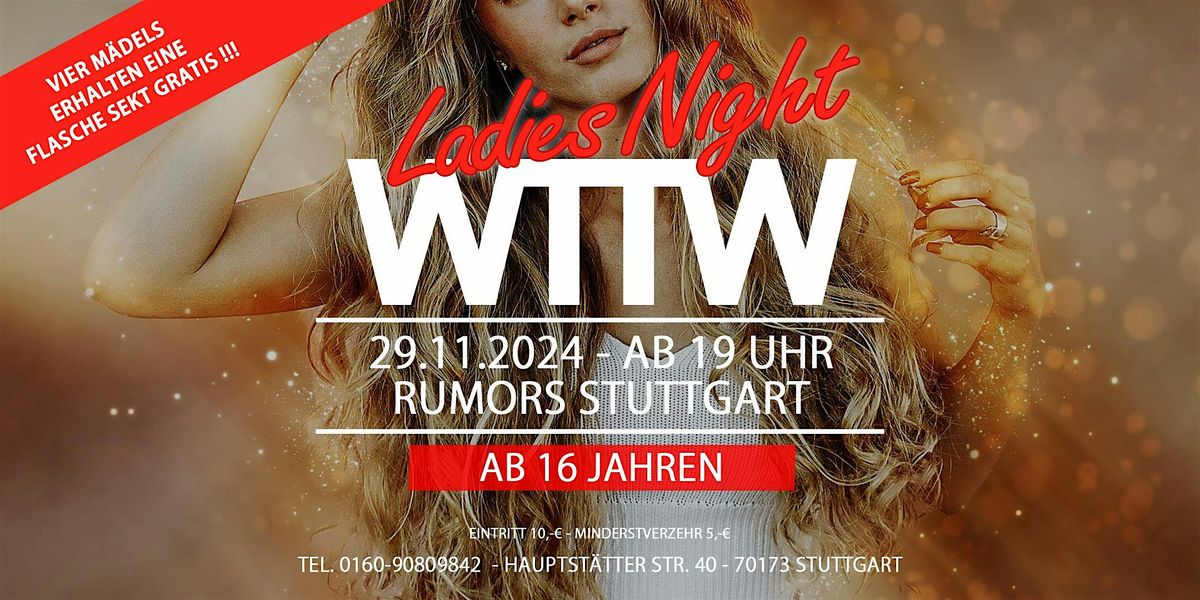 WTTW (ab 16 Jahren) - SINGLE-PARTY- VIP Ticket (ohne Schlange stehen)