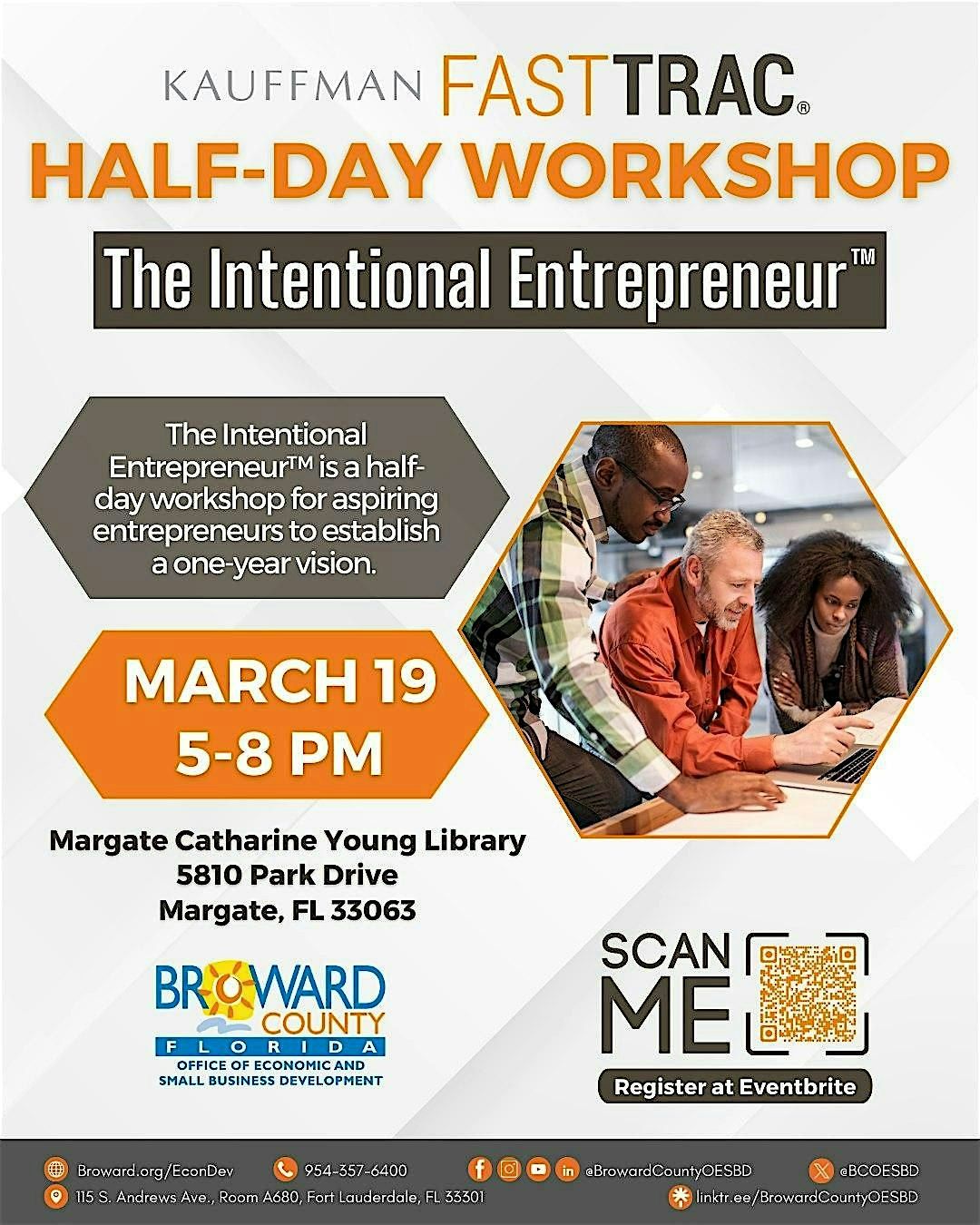 Kauffman FastTrac\u00ae Half-day Session: The Intentional Entrepreneur\u2122