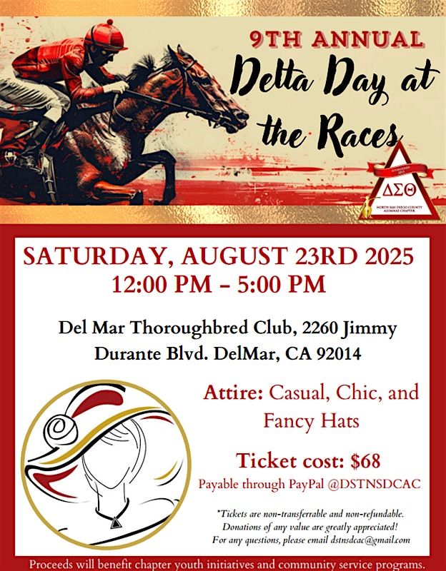 Delta Day at the Races with NSDCAC of Delta Sigma Theta Sorority