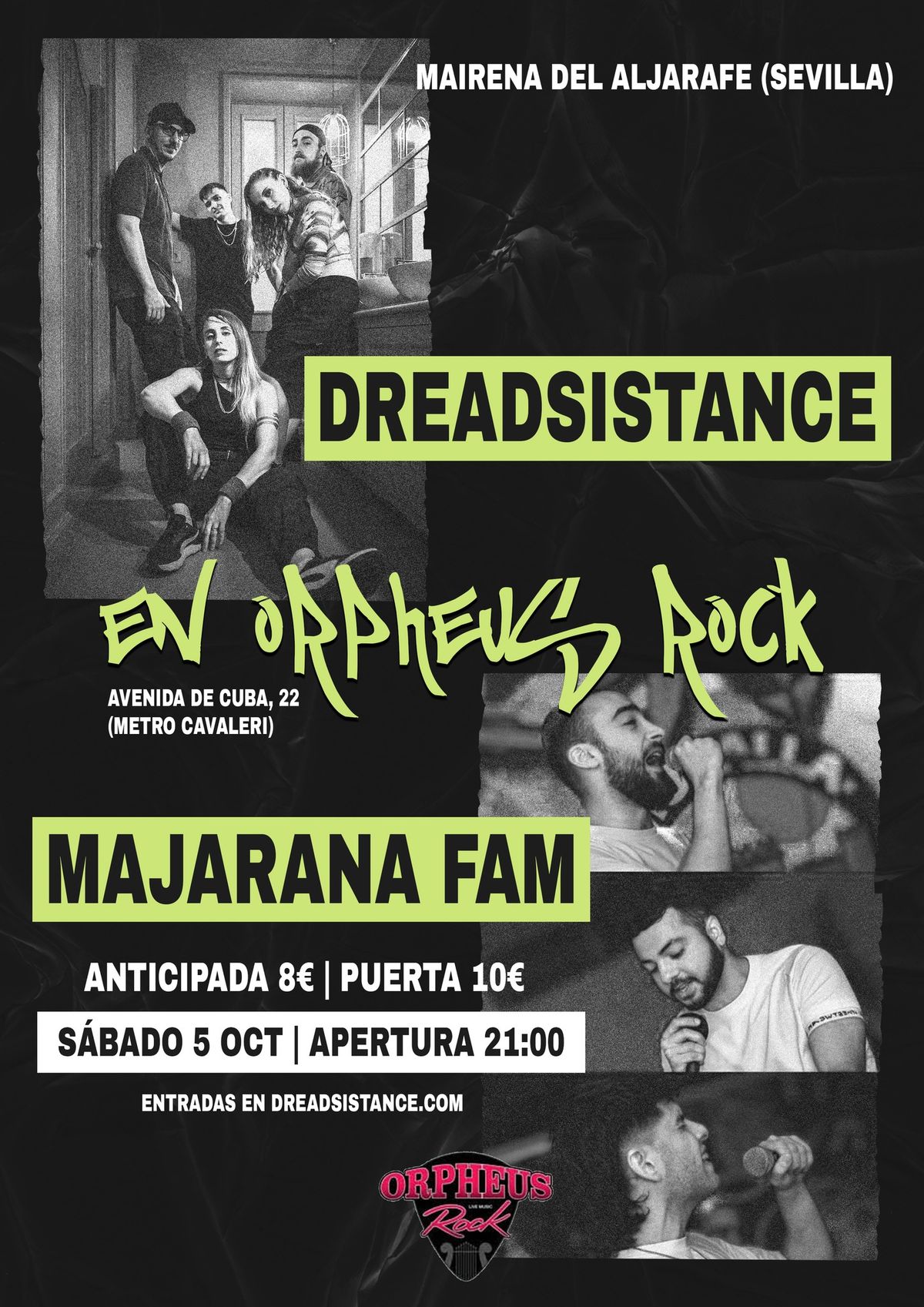 DREADSISTANCE + MAJARANA FARM en concierto