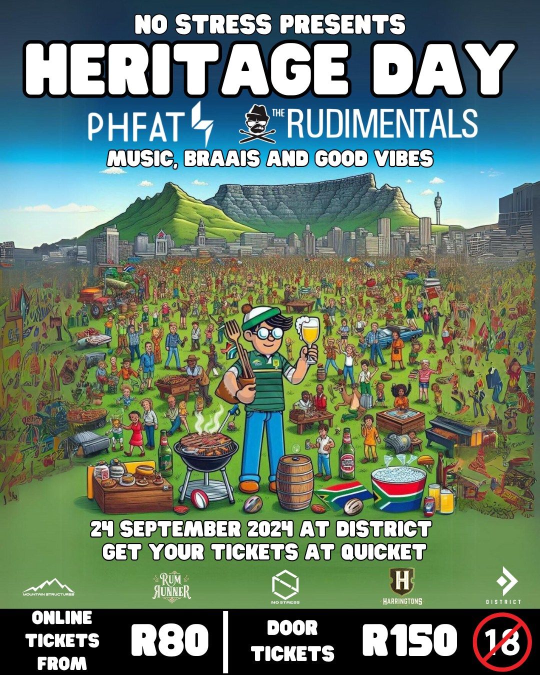 No Stress Presents Heritage Day feat. PHfat | The Rudimentals & many more!