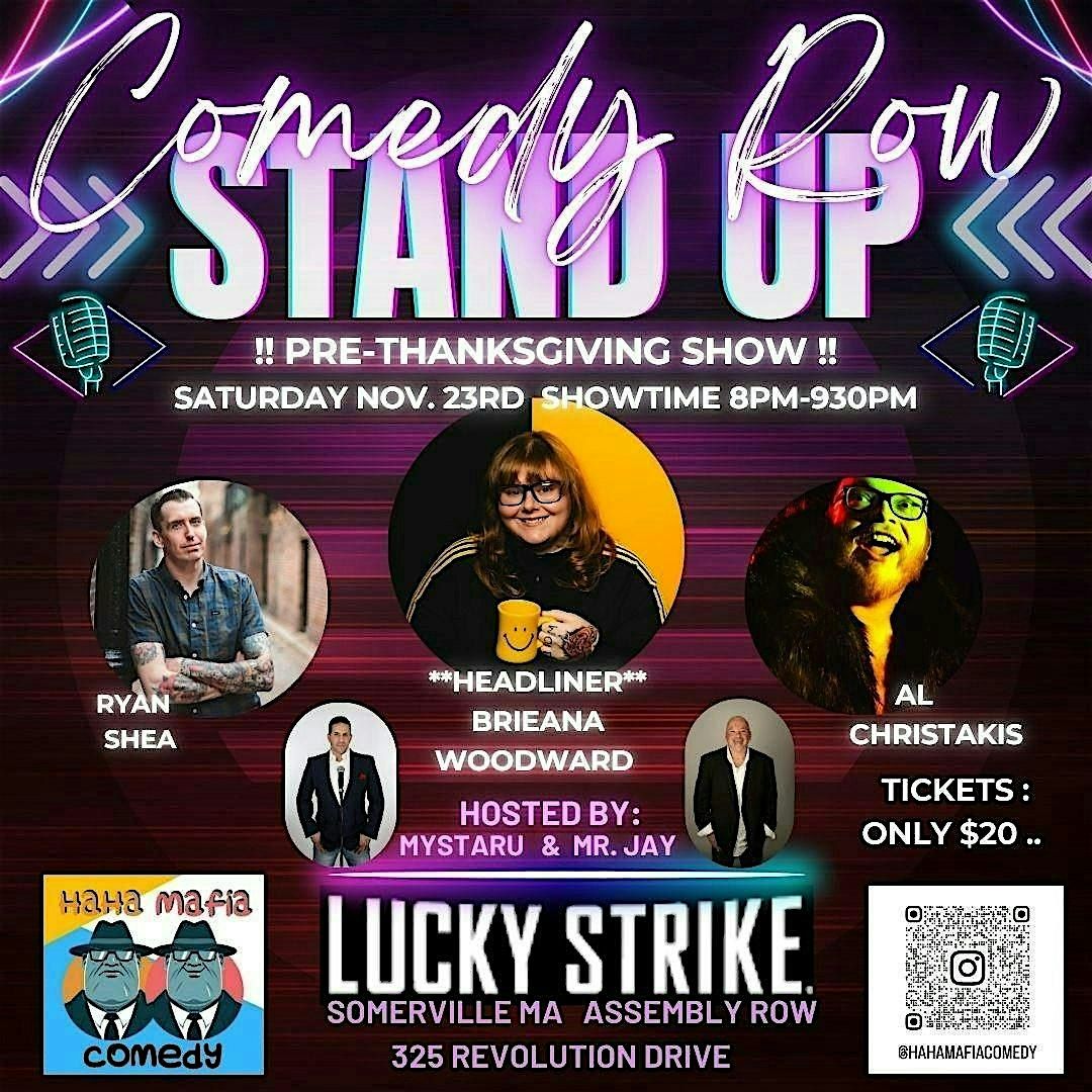 "COMEDY ROW" Live Stand Up Comedy Experience November 23rd