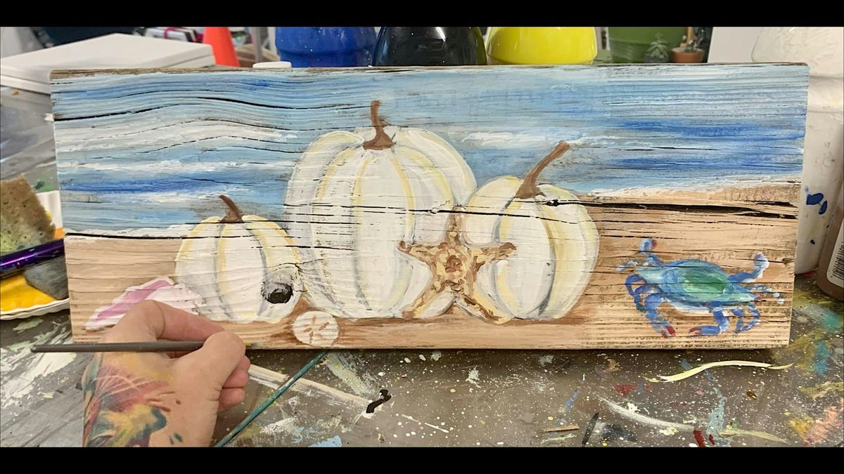Beach Pumpkins: Glen Burnie, Bubba\u2019s with Artist Katie Detrich!