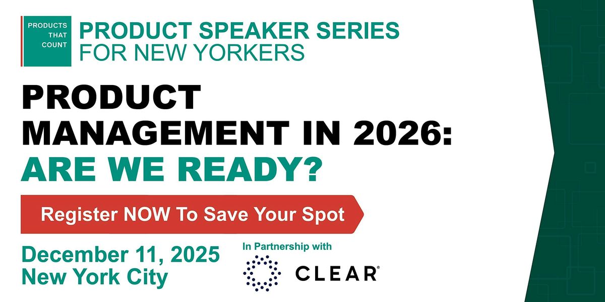 Products That Count presents the Product Speaker Series for New Yorkers