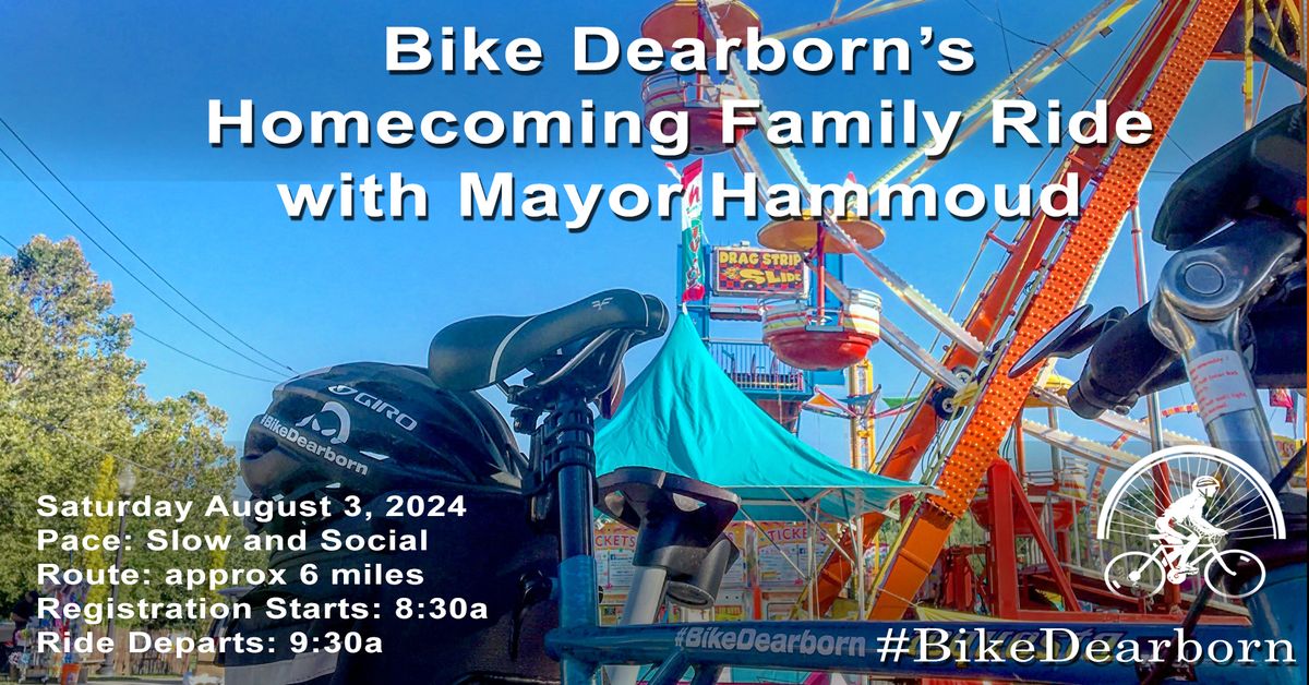Bike Dearborn - Homecoming Family Bike Ride w\/Mayor Hammoud