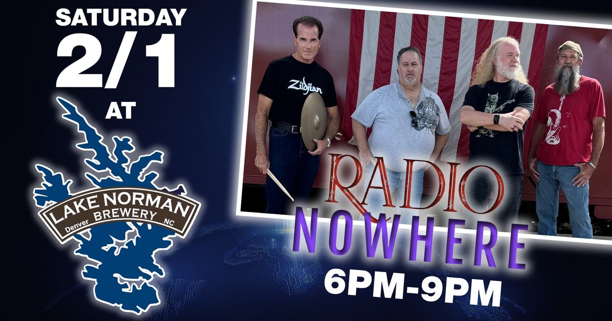 Radio Nowhere at Lake Norman Brewery LIVE at 6PM