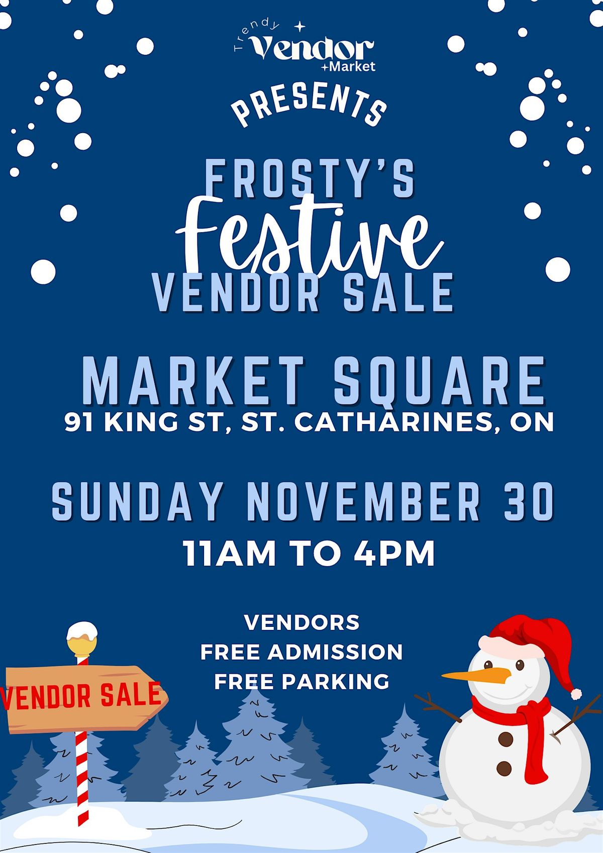 FROSTYS FESTIVE VENDOR MARKET