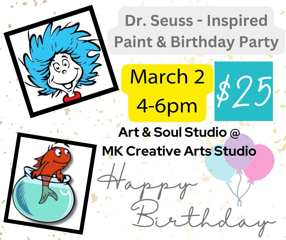 Dr Seuss - Inspired Youth Paint Party