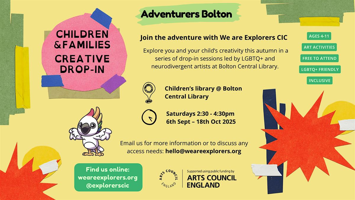 Adventurers Bolton: Creative Art Sessions for Children & Families