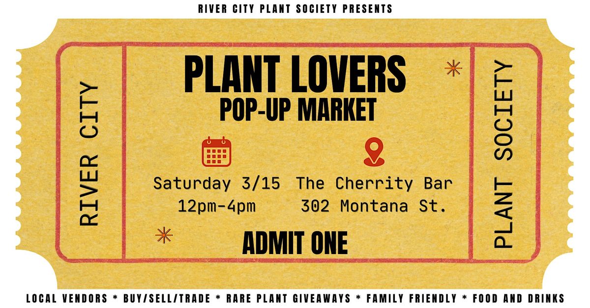 Plant Lovers Pop-Up Market