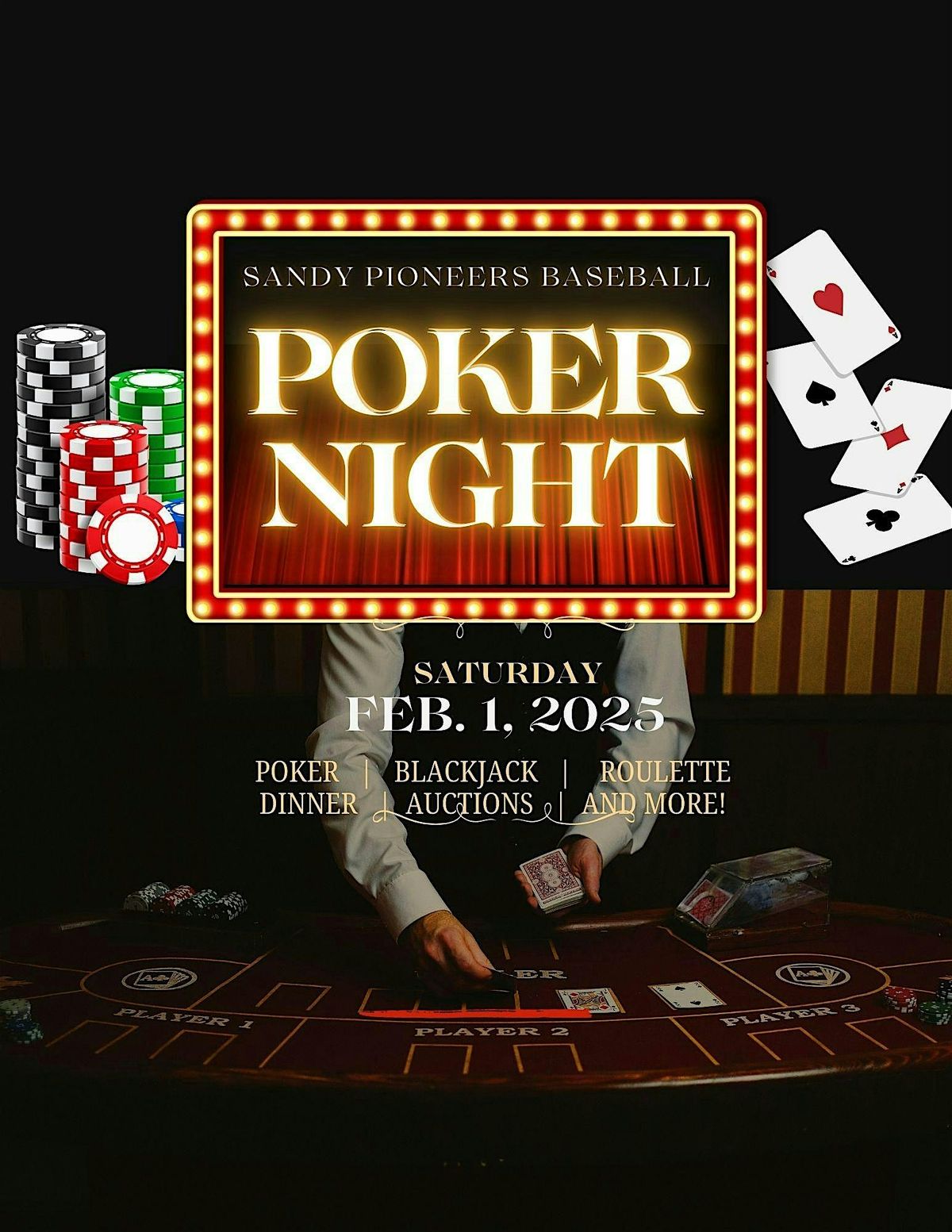 Sandy Pioneer Baseball Poker Night Fundraiser