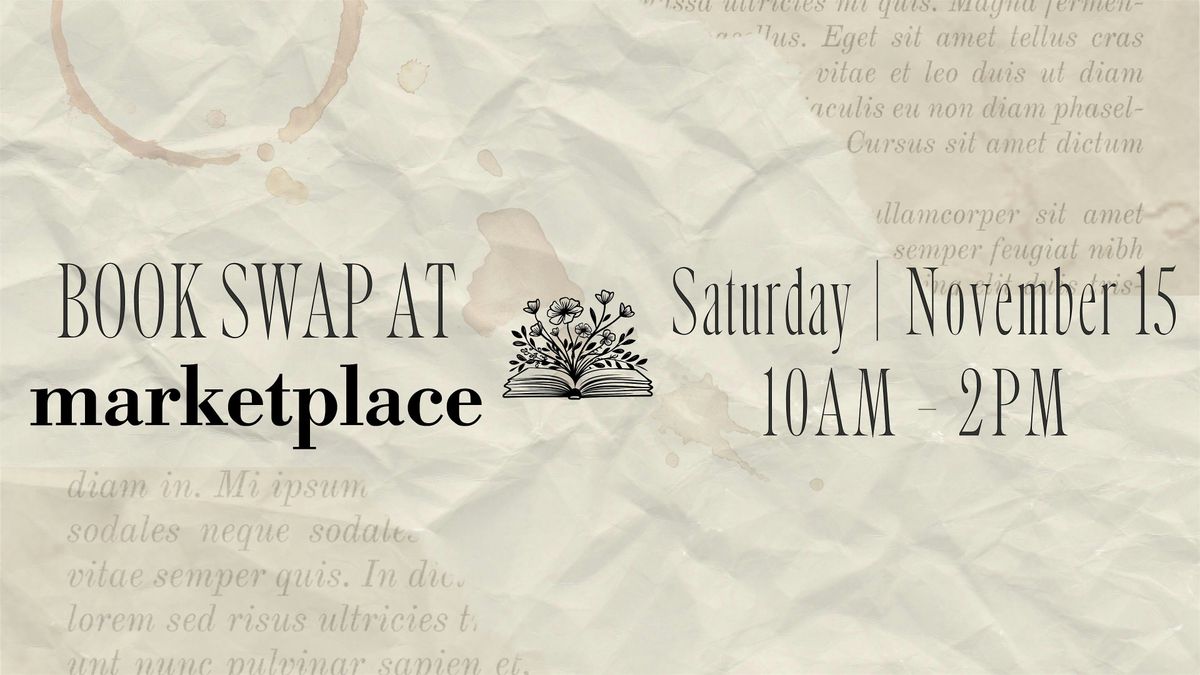 Book Swap and Pop-up at Marketplace