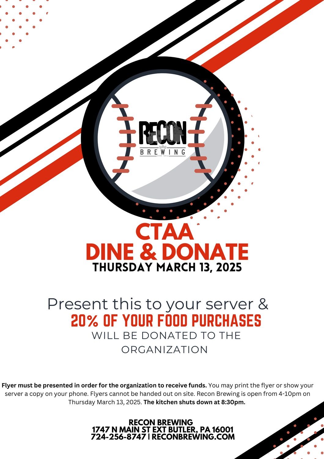 CTAA Dine and Donate