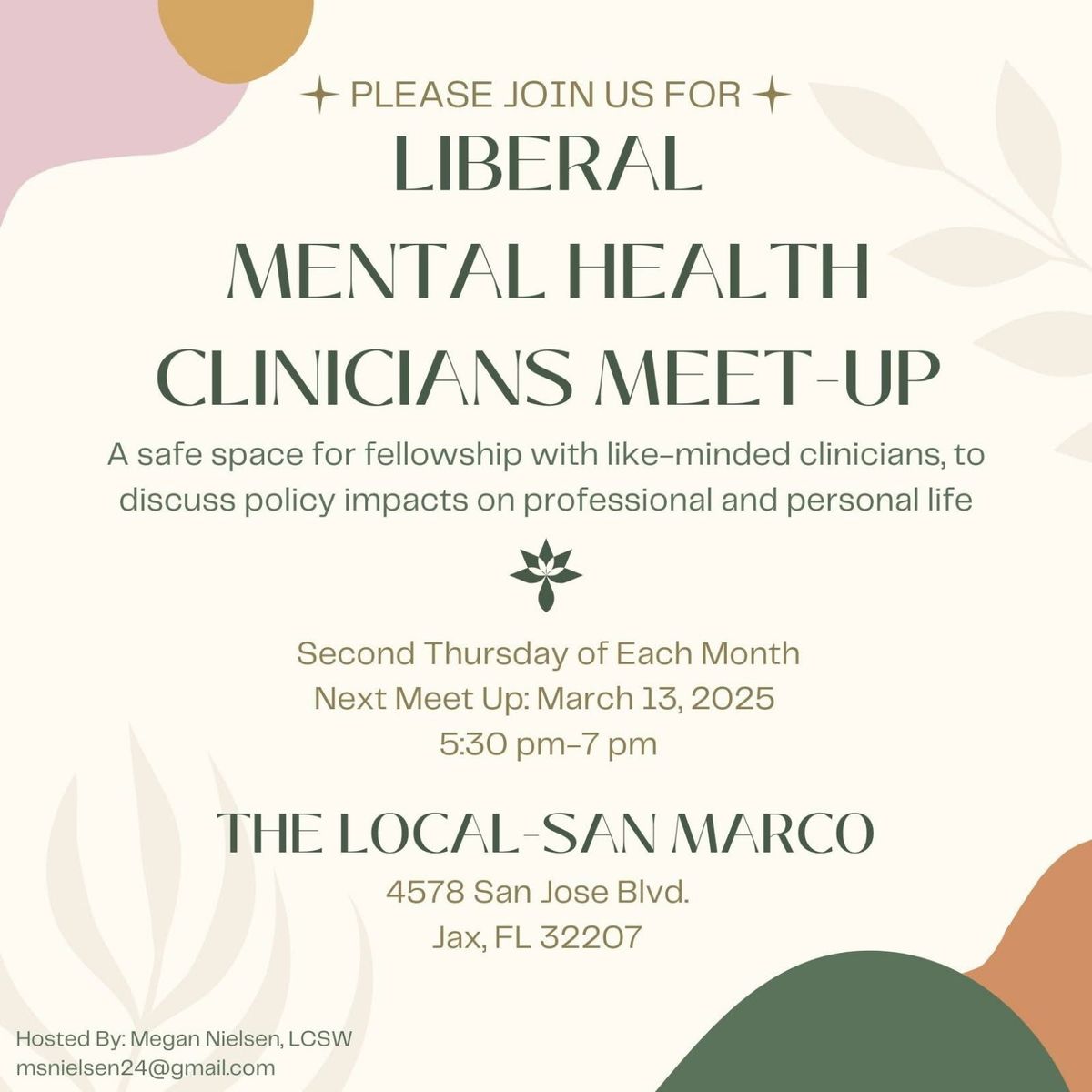 Liberal Mental Health Clinicians Meet-Up