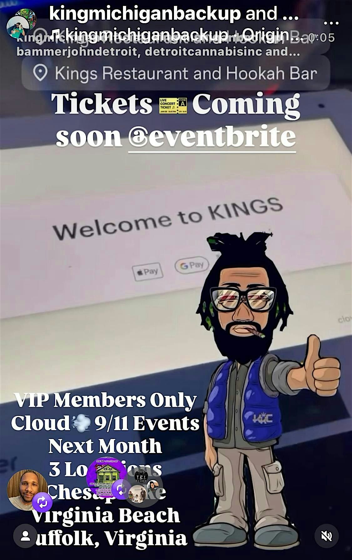 Cloud 9\/11 Events Virginia Beach 1of 3 Locations