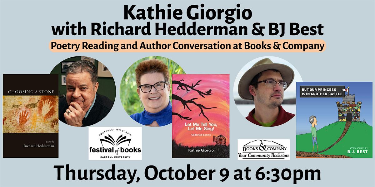 Poetry Event with Kathie Giorgio, Richard Hedderman, and B.J. Best
