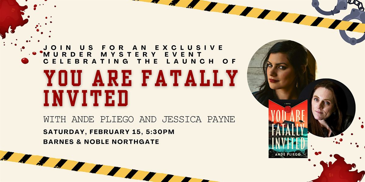 Ande Pliego discusses and signs YOU ARE FATALLY INVITED at B&N Northgate