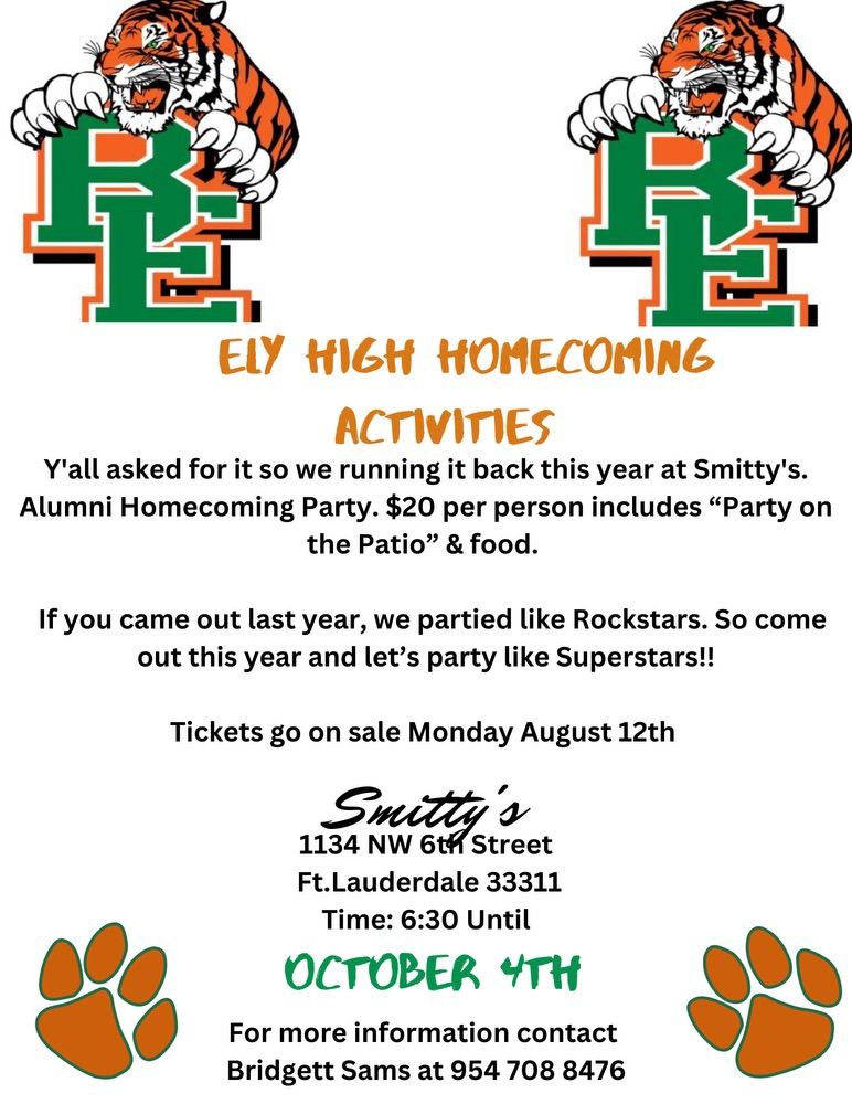 Homecoming Party at Smitty\u2019s 