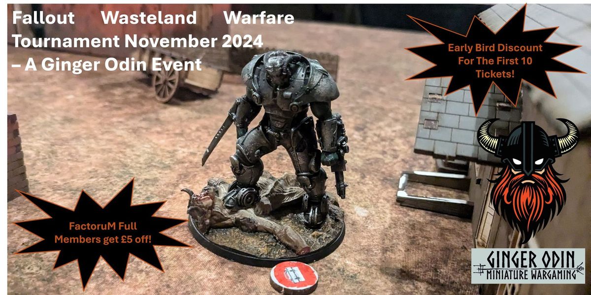 Fallout Wasteland Warfare Tournament November 2024