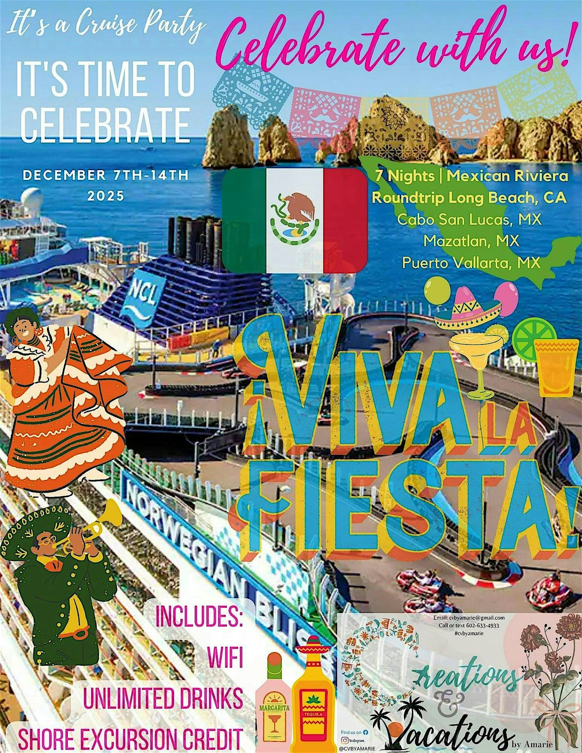 2nd Annual Celebration Cruise Party 2025 - 7N Mexican Riviera