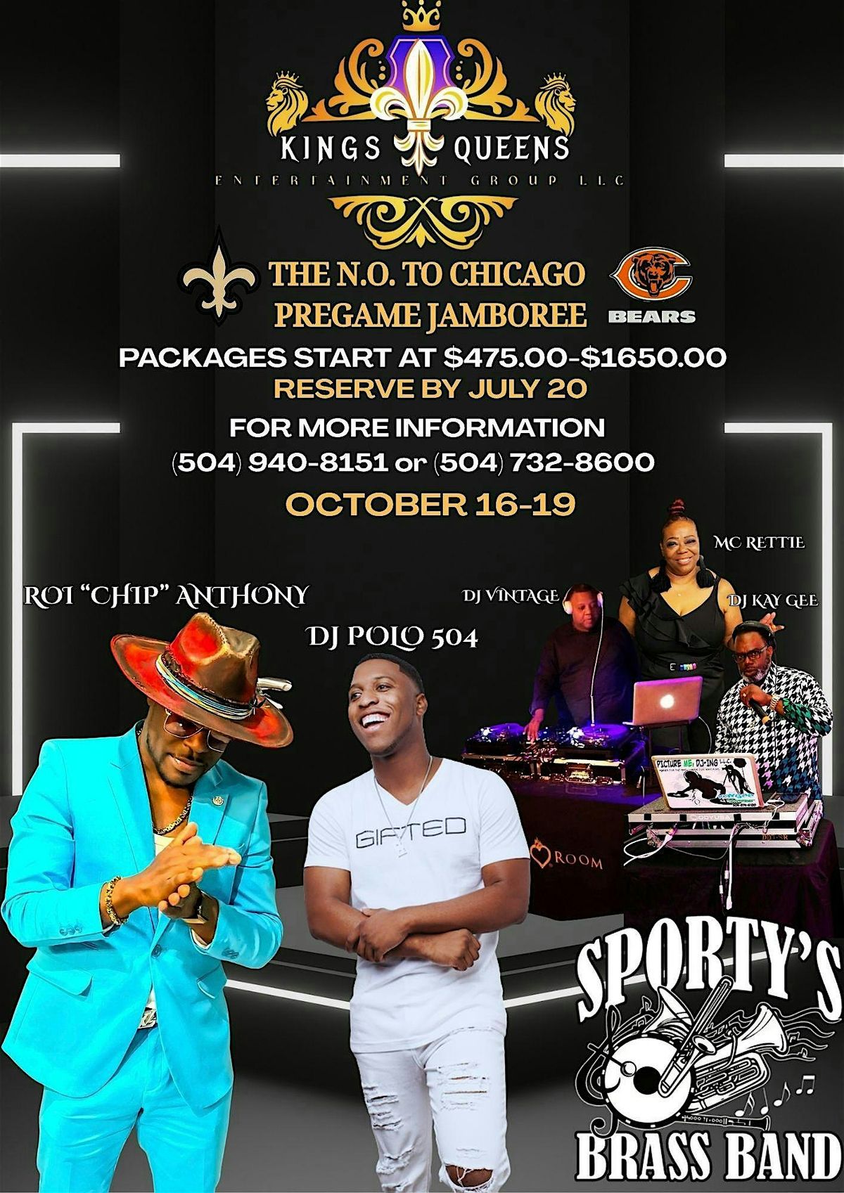 N.O. to Chicago Saints Pre-Game Jamboree