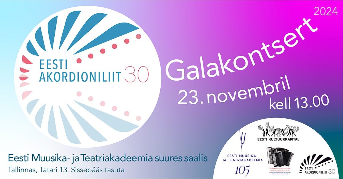 Galakontsert - Eesti Akordioniliit 30