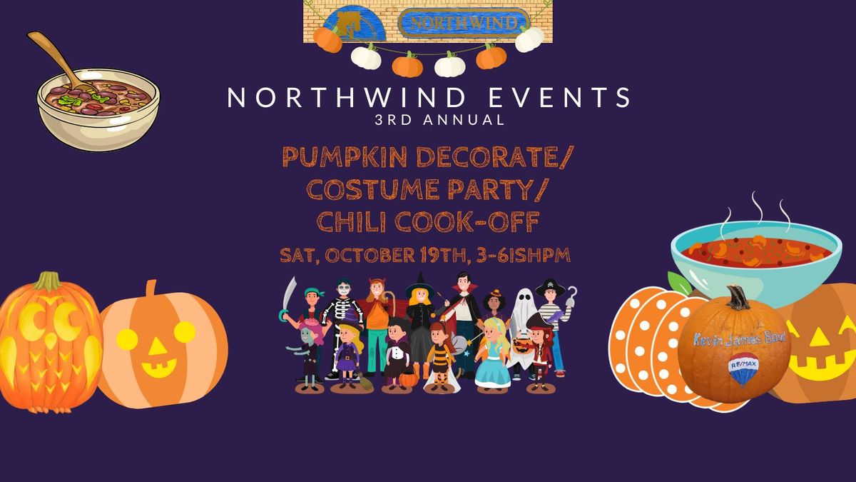 Pumpkin Decorate\/Costume Party\/Chili Cook-Off