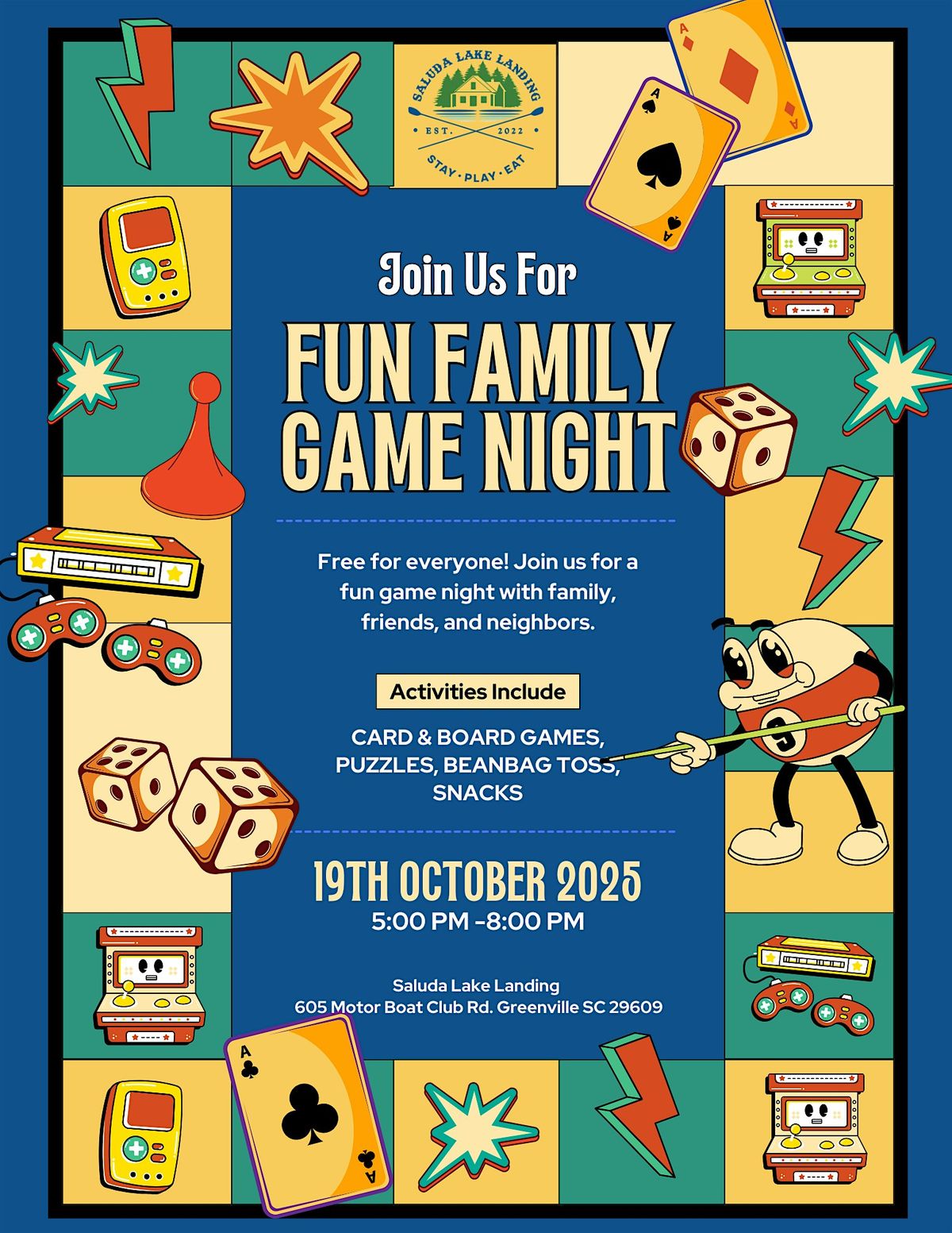 Family Game Night at The Landing
