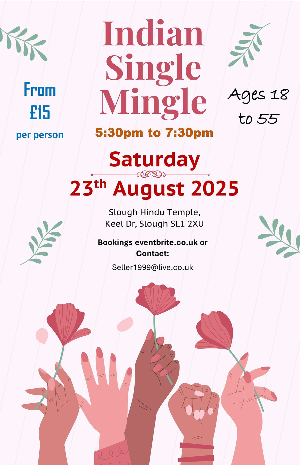 Indian Singles Speed Dating SLOUGH HINDU TEMPLE