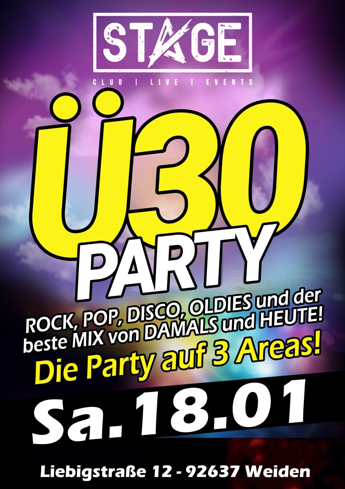 STAGE \u00dc30 - DIE PARTY AUF 3 AREAS - MIT DISCO FOX AREA