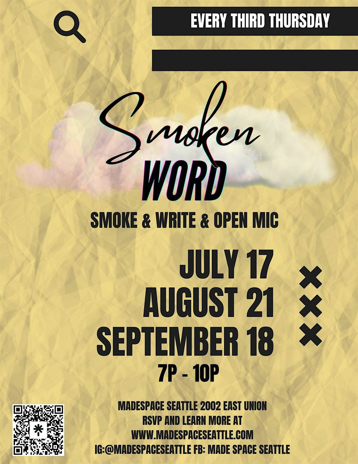 Smoken Word : Open Mic Night
