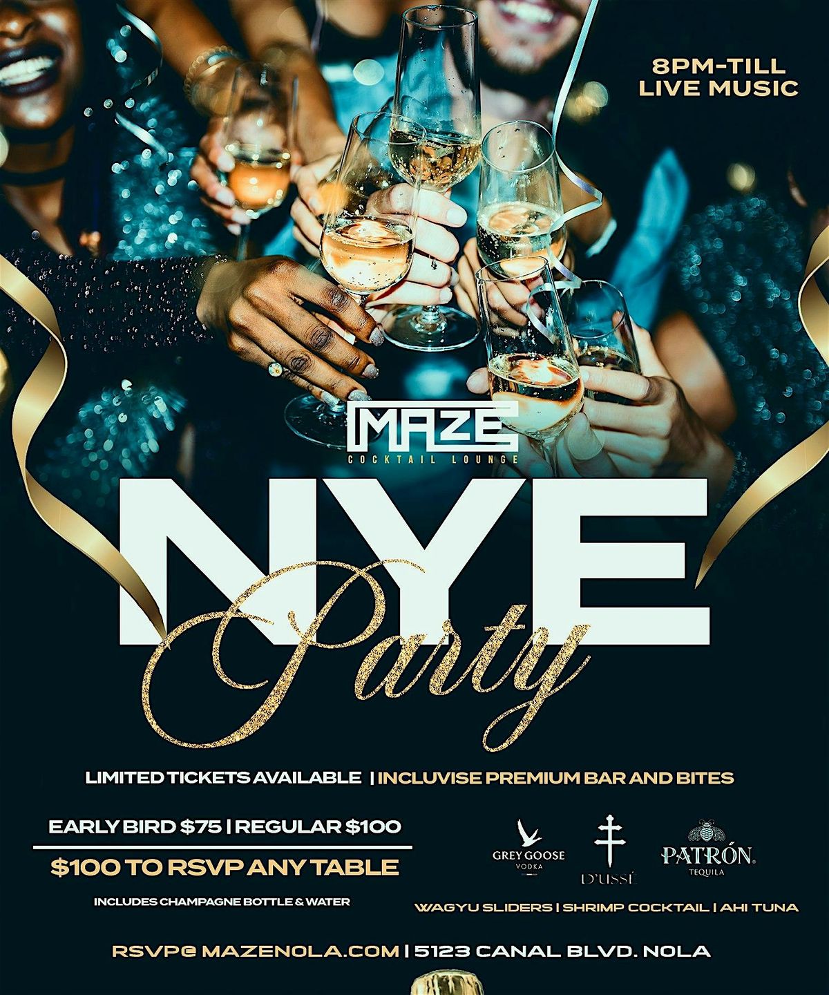 NYE at Maze Cocktail Lounge