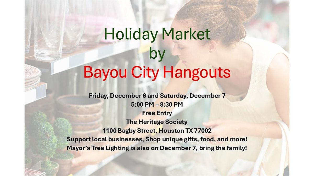 Holiday Evening Market at The Heritage Society