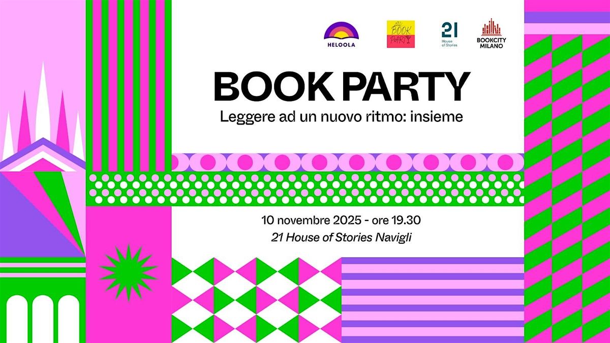 Book Party -  Leggere ad un nuovo ritmo: insieme.