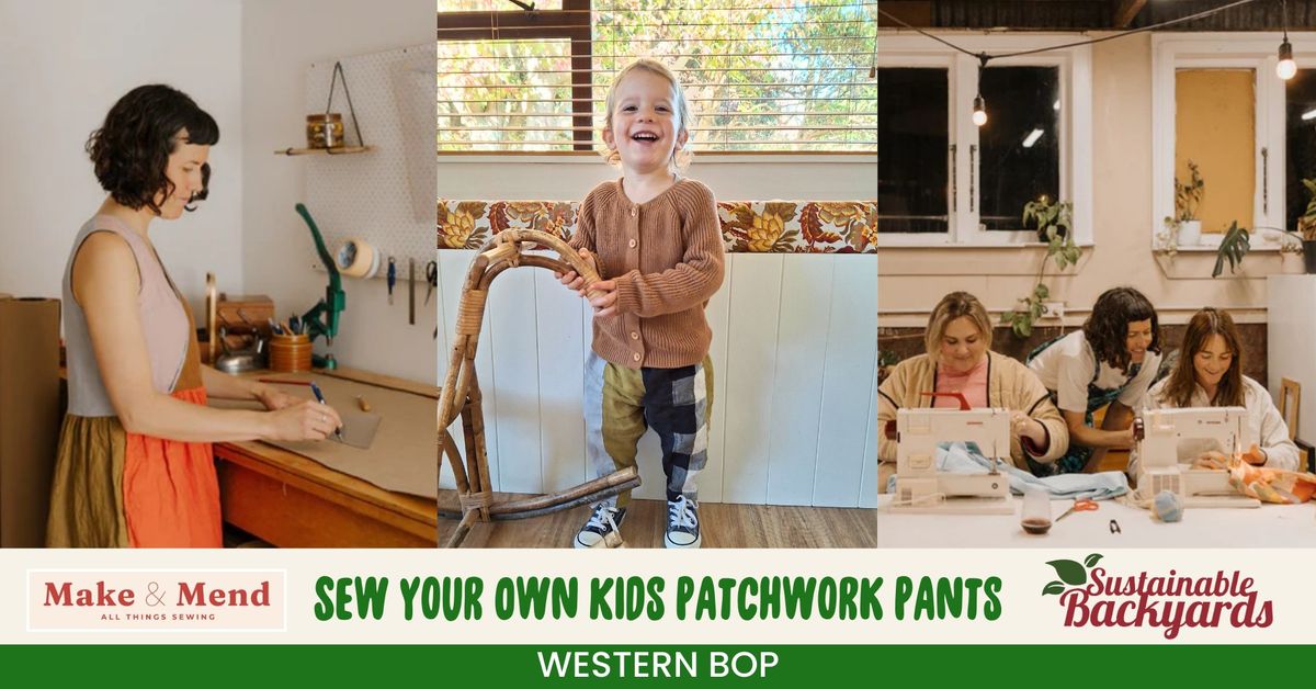 Sew Your Own Kids Patchwork Pants - Waihi Beach