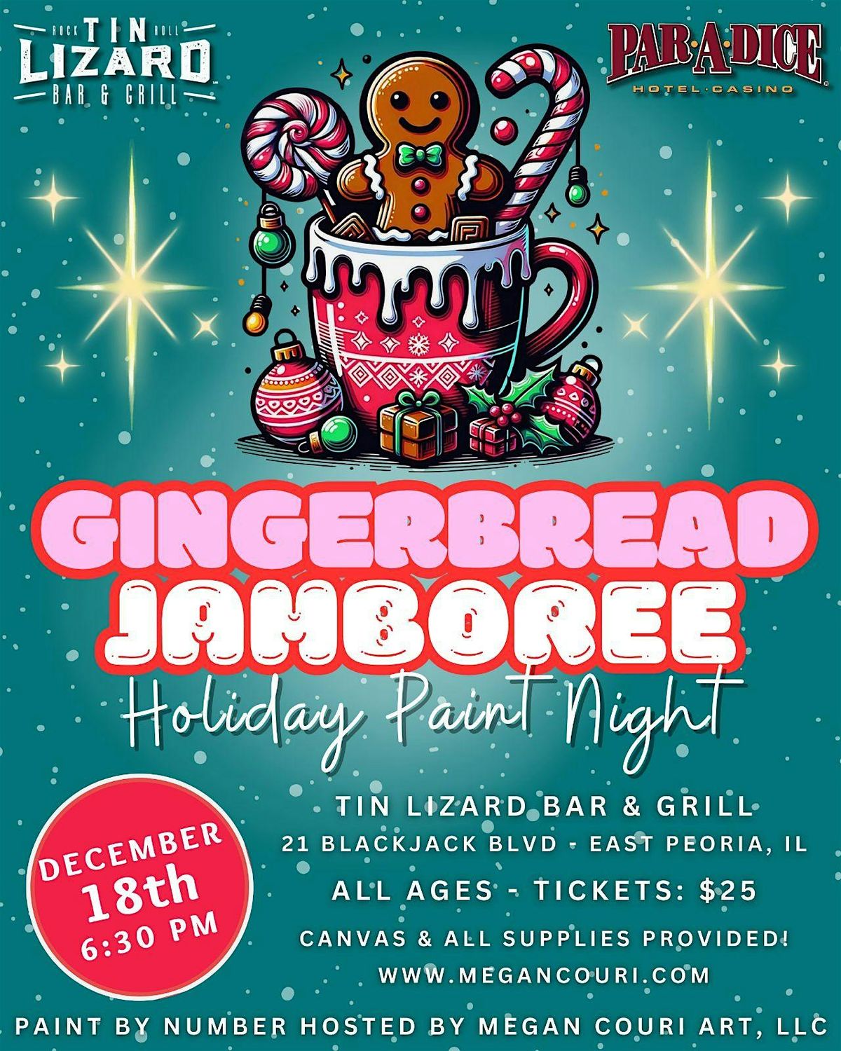 Gingerbread Jamboree Paint by Number