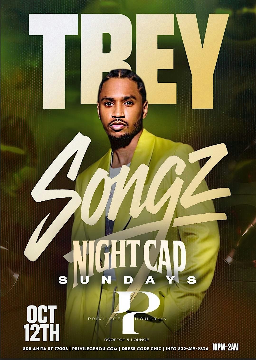 Oct 12 |Trey Songs Host Sundays at  The All New Privilege