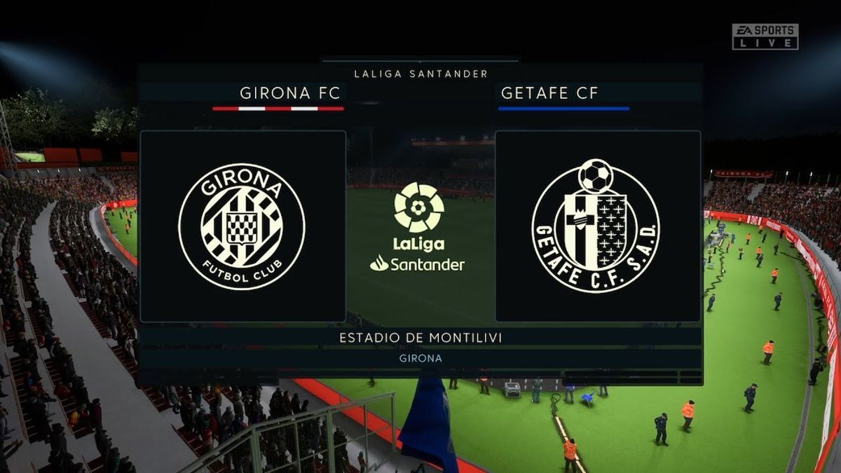 Getafe CF vs Girona FC at Estadio Coliseum Alfonso Perez