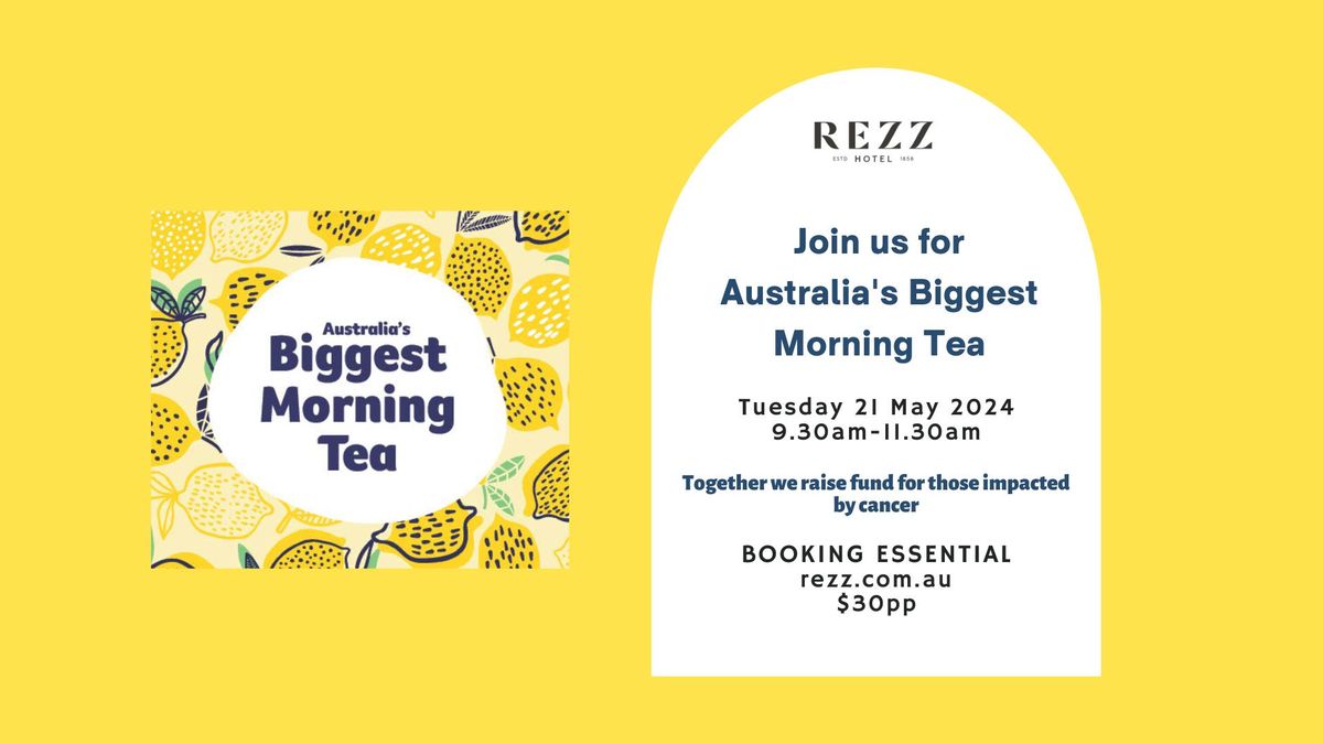 Australia's Biggest Morning Tea at Rezz