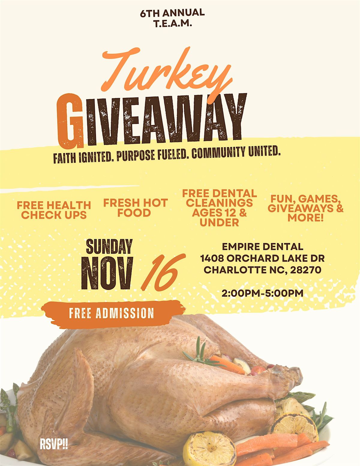 TEAM Turkey Giveaway (+ Free Children Dental Cleanings)